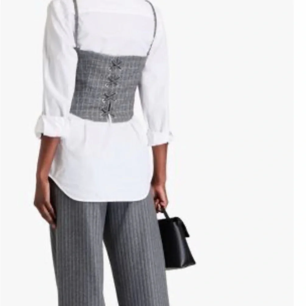 Maje checked corset twill top NEW - Picture 2 of 4